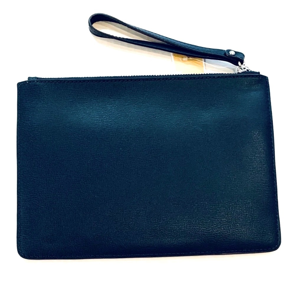 NWT Michael Kors Ellis XL Zip Clutch Wristlet - Navy - Picture 7 of 10